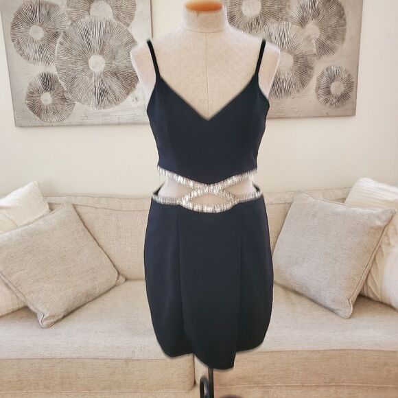 Speechless Juniors' Infinity-Waist Bodycon Dress size 13 in Black - NEW - Picture 3 of 12